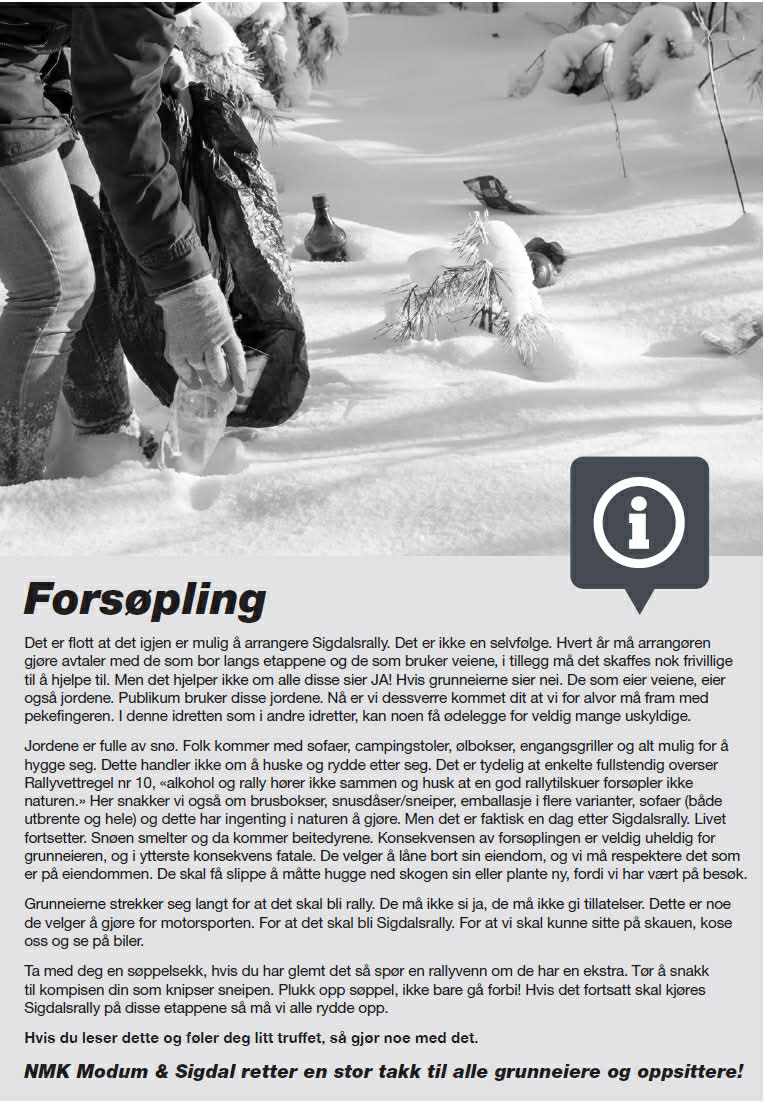 Artikkelbilde til artikkelen MINNER OM - VIKTIG MELDING TIL PUBLIKUM!